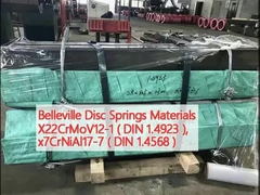 Материалы Belleville Disc Springs X22CrMoV12-1 (DIN 1.4923 ), x7CrNiAl17-7 (DIN 1.4568)