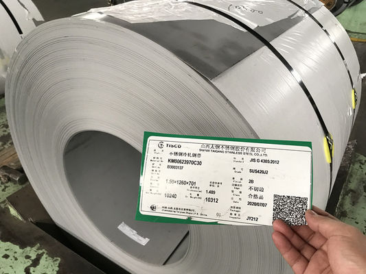 ASTM 420B EN 1.4028 DIN X30Cr13 Stainless Steel Sheet Plate And Strip Coil