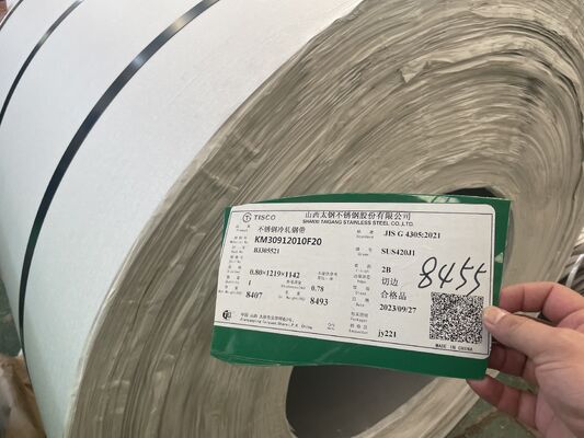 Stainless Steel Coils Sheets and Plates JIS SUS420J1 SUS420J2